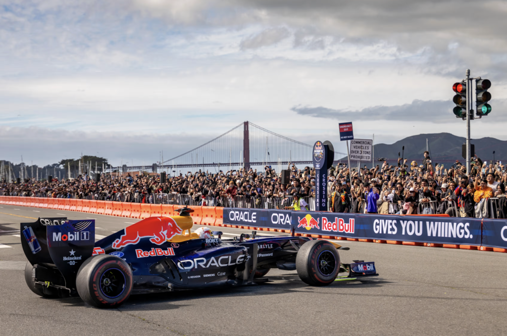 Tsunoda back in a Red Bull at special San Francisco demo